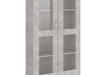 vidaXL Witryna, szarość betonu, 82,5 x 30,5 x 150 cm, płyta（SKU:802763)
