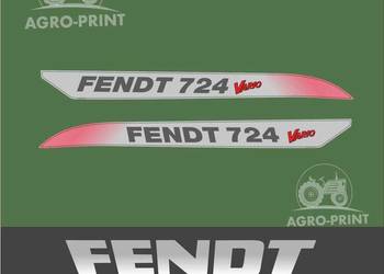 Naklejki fendt 724 przedlift- bardzo mocne z laminatem UV