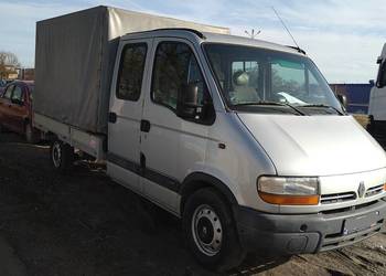 renault master doka skrzyniowy plandeka 7 osobowy