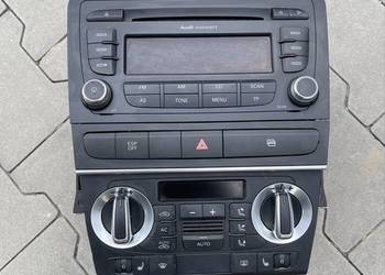 Audi a3 8p lift konsola 2 din radio panel klimatyzacji