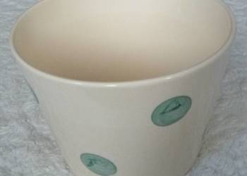 Okrągła ceramiczna osłona na doniczkę wys. 11 cm