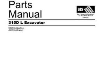CAT 315 D DL DLC katalog części CATERPILLAR