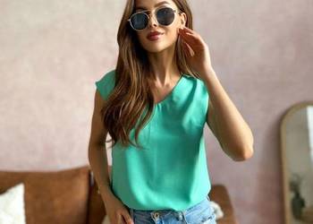 TOP ADIKA - Bluzka zielona / mięta rozmiar 42 biust 106cm