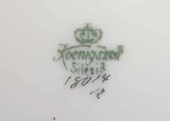 Serwis porcelanowy złocony Koenigeszelt Silesia