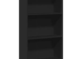 Regał czarny 60x24x109 cm materiał drewnopochodny WM-857804