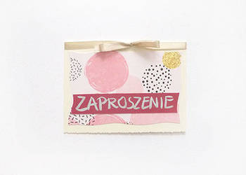 pastelowe zaproszenia bez tekstu, proste zaproszenia ogólne