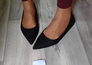 (42) ASOS Design/ Czarne baleriny wieczorowe z Londynu, NOWE