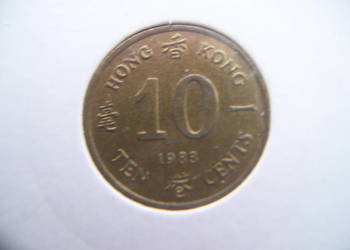 Stare monety 10 cent 1983 Hong Kong