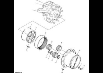 John Deere 7530 Premium - Koło koronowe L204844 John Deere 7530 Premium - Koło koronowe L204844