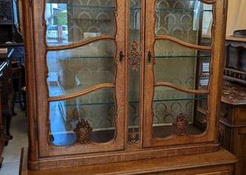 Wspaniała dębowa witryna ludwikowska-sklep Dąbrowa Górnicza