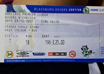 Bilet Rovers Chelsea 2007
