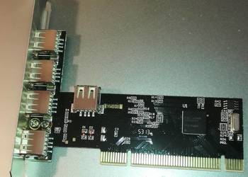 Karta Gembird USB 2.0 4+1 na PCI (chipset VIA VT6212L)