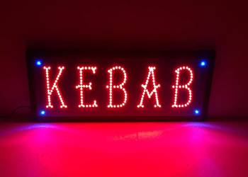REKLAMA diodowa KEBAB 71 x 31cm zewnętrzna 230V