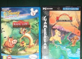 2x Król Lew Lion king II 2 Simba`s Disney PC CD BOX, retro