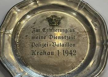 Niemiecka dekoracyjna patera platerowana