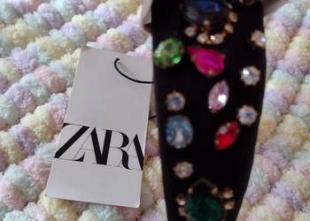 ZARA/ Bogato zdobiona kamieniami opaska z Madrytu/NOWA