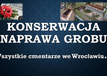 Prostowanie nagrobka, pomnika, grób przechylony, osobowice, Wrocław
