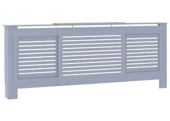 vidaXL Osłona na kaloryfer, MDF, szara, 205 cm (SKU:325553)