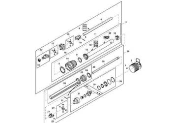 John Deere 960 - Wał napędowy DC217577 (Układ napędowy)