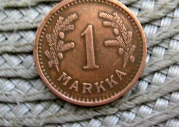 Finlandia 1 Markka  1943r - Miedz
