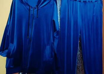 Dres ciemnoniebieski komplet wiskoza