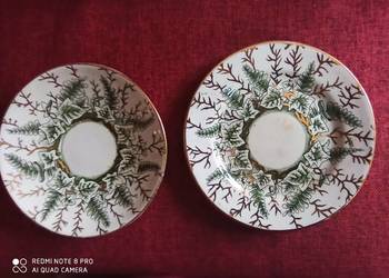 Talerzyk deserowy, liście, syg. Ivy. R & Son. Anglia.