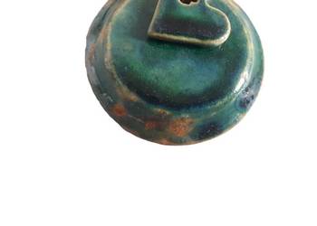 Naszyjnik ceramiczny ręcznie wykonany.
