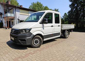 Volkswagen Crafter (2021) doka brygadówka skrzynia duża nawigacja eko skóry