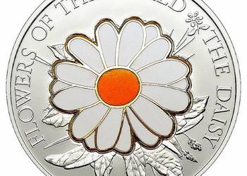 Cook Islands 5 dolars Kwiaty Świata Stokrotka(Daisy)  2011 rok