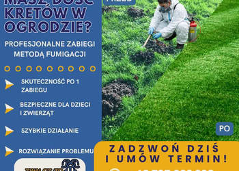 Odstraszanie kretów | Ochrona trawnika | Jaworzno i okolice