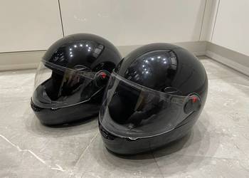 Kaski Motocyklowe 2 sztuki czarne