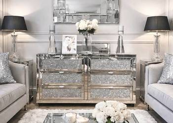 Lustrzana komoda z kryształkami Milion Diamonds Premium Glamour 125x73x40