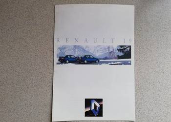 Prospekt broszura Renault 19 niemiecka