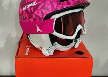 Kask narciarski Atomic roz. 53-56 z goglami Atomic