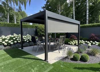 Nowoczesna Pergola aluminiowa 4x3 m | Dach lamelowy | Bois Le Duc