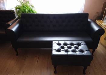 zestaw mebli sofa,fotel,pufa