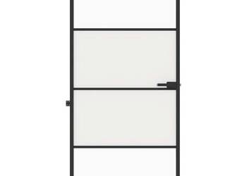 vidaXL Drzwi wewnętrzne, czarne, 93x201,5 cm(SKU:155120)