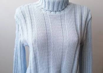 DAMSKI BŁĘKITNY SWETER - GOLF BUENA STYLE R. UNIWERSALNY