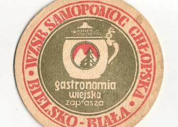 Gastronomia Wiejska  - podstawka do piwa. Nr. 1.