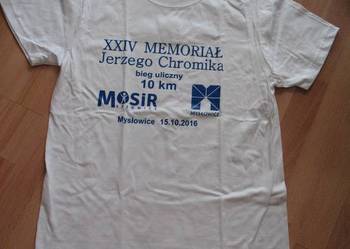 Koszulka bawełniana, biała z nadrukiem #S i M