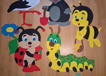 Dekoracje wiosenne dwustronne okienne z brystolu. tel: 504 102 444