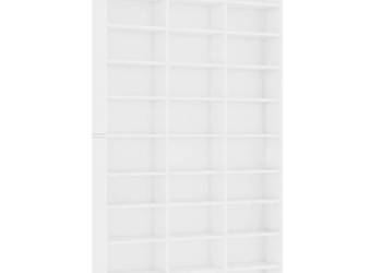 Szafka na CD biała 102x16x1775 cm materiał drewnopochodny WM-801778