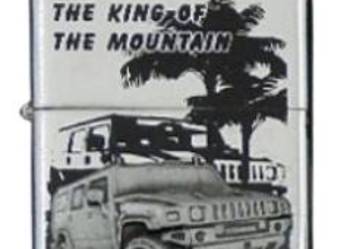 Zapalniczka Benzynowa THE KING OF THE MOUNTAIN z Metalową Obudową