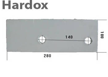 Płoza krótka HARDOX 123159/L części do pługa KRONE