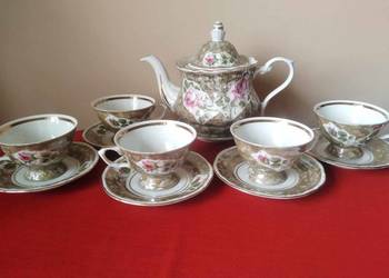 Serwis porcelanowy Róża w Brązie PRL