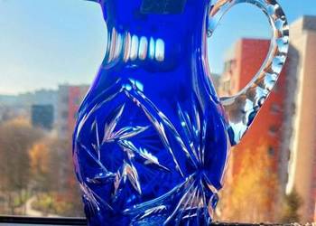 Piękny, dzbanek, kryształowy Violetta.