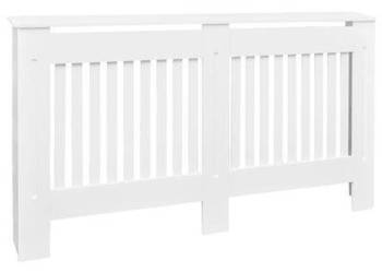 vidaXL Biała osłona na kaloryfer, płyta MDF, 152 cm(sku242190)