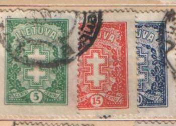 Zn. Litwa Mi 288 - 90 kas 1929