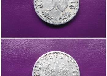Moneta Niemcy-Trzecia Rzesza 50 Reichspfennig 1939 A /Rzadka