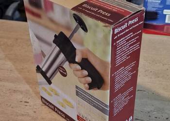 Maszynka do ciastek i dekoracji Biscuit Press Stal Nierdzewna 18 akcesoriów
